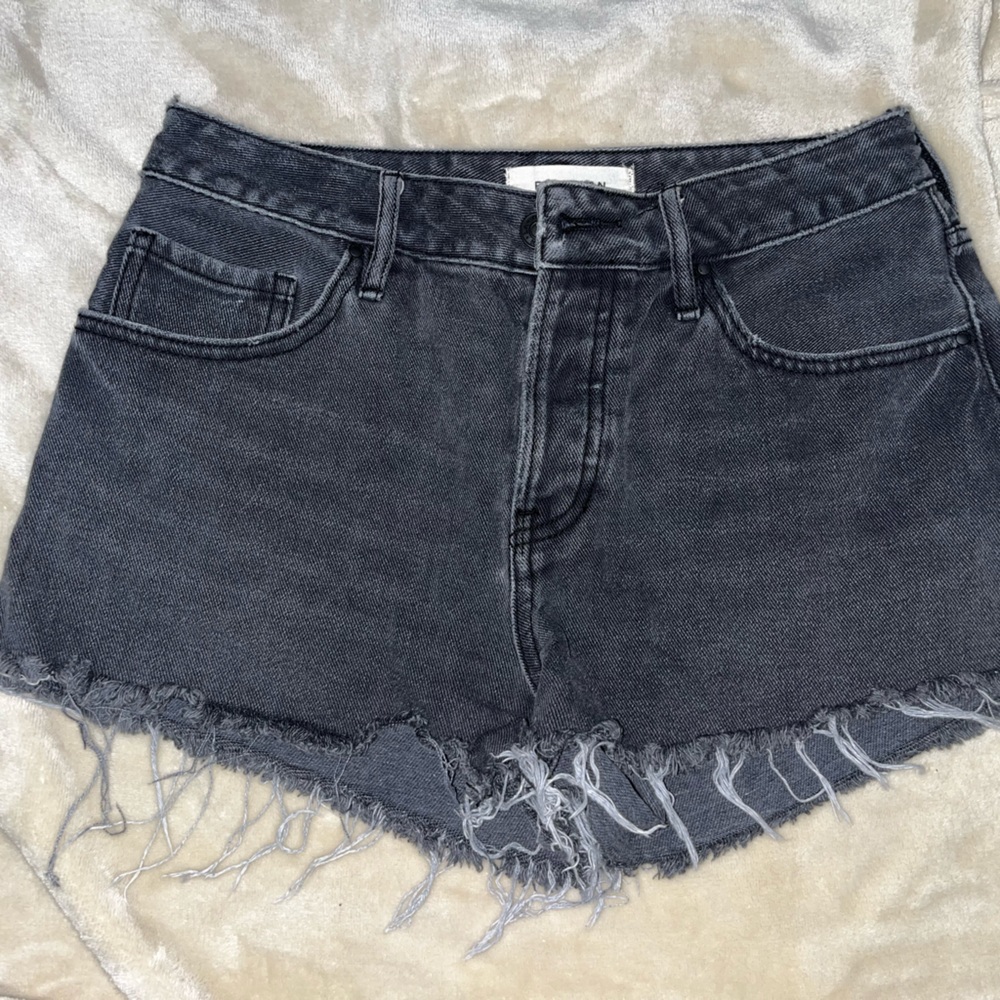 High Rise Black PacSun Denim Shorts